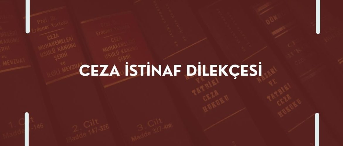 CEZA İSTİNAF DİLEKÇESİ