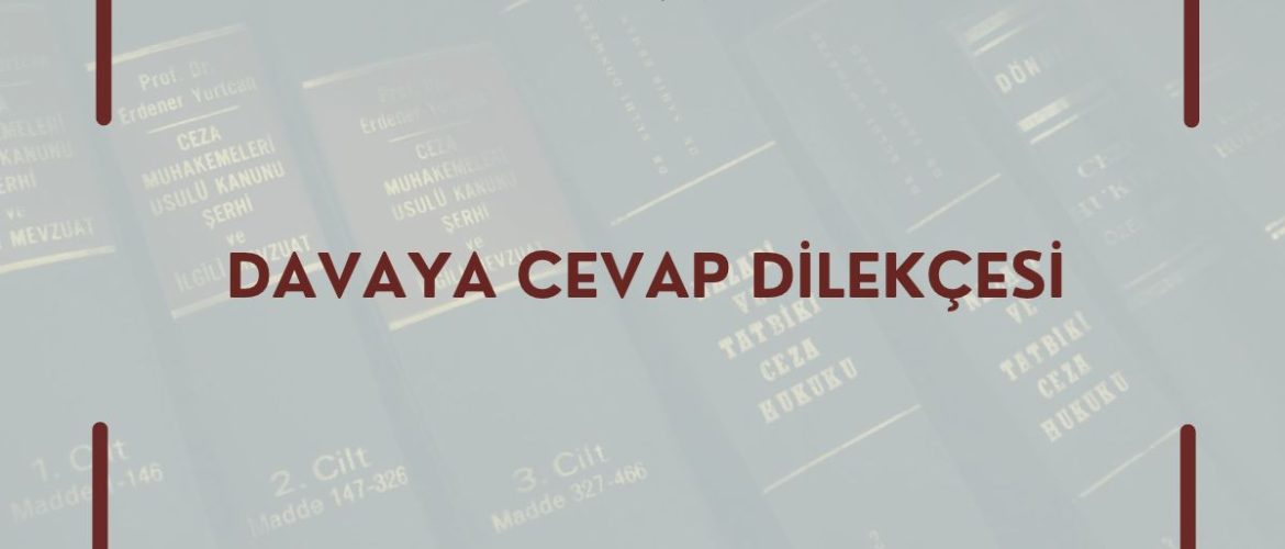 Davaya Cevap Dilekçesi